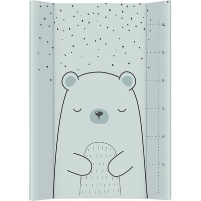 KikkaBoo Твърда PVC подложка за повиване 70х50см Bear with me Mint (31108060009)