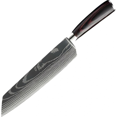 IZMAEL Kuchynský nôž Blade Kiritsuke/Čierna/Hnedá 18 cm