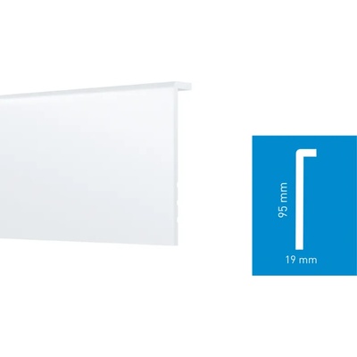 NOLINA ПЕРВАЗ stiq 95х19мм 2.2м БЯЛ (stp950)