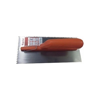 Hladítko ocelové zubové rukojeť nylon 280 x 120 / V 7 mm KAPRIOL