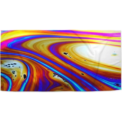 Sablio Ručník s potiskem Barevná abstrakce 50 x 100 cm