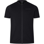 Endura Мъжка фланелка с къс ръкав за колоездене Endura Loop S/S Zipped Jersey Cycling jersey - Black (056-3535-0212)