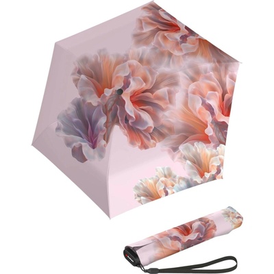 Knirps US.050 ultra light slim manual Coral ľahký skladací plochý dáždnik