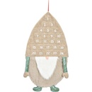 WURM Adventní kalendář, textil - růžová, 55x77cm