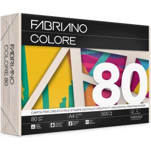 Fabriano Копирна хартия Colore, A4, 80 g-m2, слонова кост, 500 листа (8001348234395)