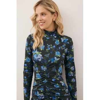 BIZUU Рокля Bizuu BRIDGEE в черно среднодълга с кройка по тялото BRIDGEE CZARNY (BRIDGEE.CZARNY)