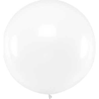 PartyDeco Nafukovací balón Jumbo 1m kulatý průhledný