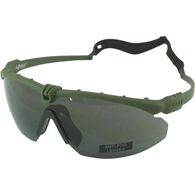 Okuliare Kombat Ranger zelený rám dymová sklá