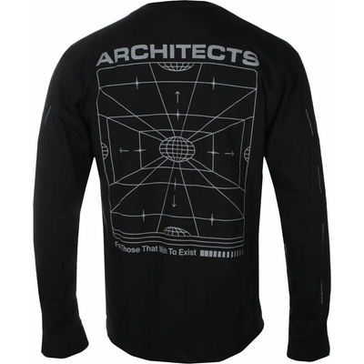 KINGS ROAD мъжка тениска с дълъг ръкав Architects - FTTWTE Grid - Черен - KINGS ROAD - 20171028