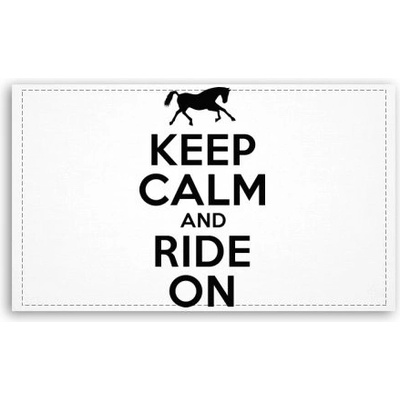 Fotoobraz 120x70 cm velký Keep calm and ride on