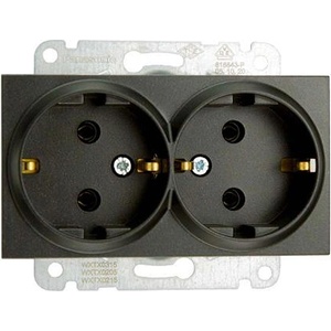 Panasonic КОНТАКТ ДВОЕН КАРЕ ПЛЮС ЧЕРЕН wktt02052bl-eu2 (wktt02052bl-eu2)