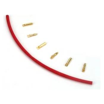 E-Flite Позлатен 2mm конектор E-flite със свиваема тръбичка (3 двойки)