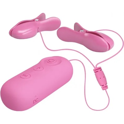 Pretty Love Щипки за зърна с вибрация и електростимулация Romantic