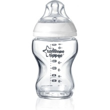 Tommee Tippee kojenecká láhev C2N skleněná bílá 250ml