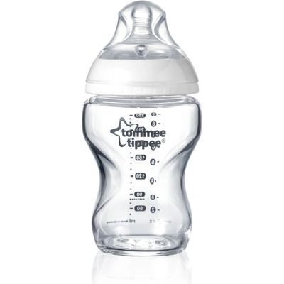 Tommee Tippee kojenecká láhev C2N skleněná bílá 250ml – Zboží Dáma