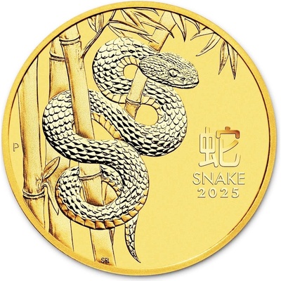 Perth Mint Zlatá mince Year of the Snake Rok Hada 2025 1/10 oz