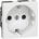 Legrand Контакт ШУКО 16A 2 мод. цвят бял Mosaic - 278210L (278210L)