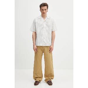 Norse Projects Памучна риза Mads Poplin Stripe SS (N40.0831.0957)