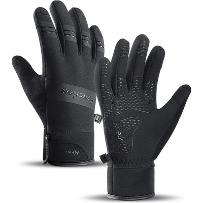 Плетени зимни ръкавици за тъч екрани - HR Insulated Winter Sport Gloves Size L (черен)
