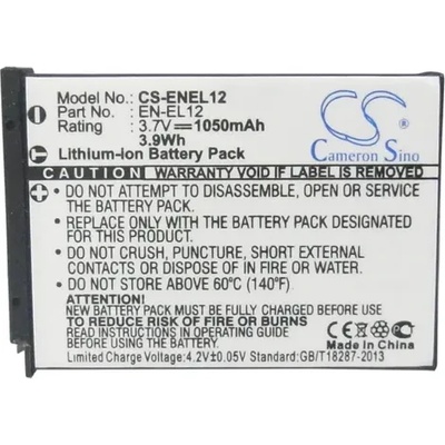 Cameron sino Батерия за апарат NIKON EN-EL12 Li-Ion 3.7V 1050mAh Cameron Sino (CS-ENEL12)