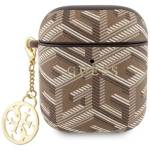 Guess Калъф Guess GUA2PGCE4CW за AirPods 1/2 кафяв GCube Charm (GUA2PGCE4CW)
