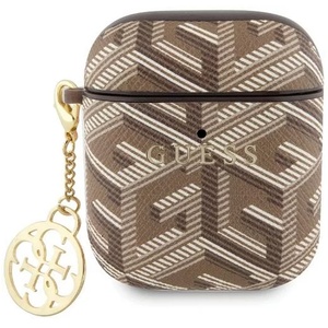 Guess Калъф Guess GUA2PGCE4CW за AirPods 1/2 кафяв GCube Charm (GUA2PGCE4CW)