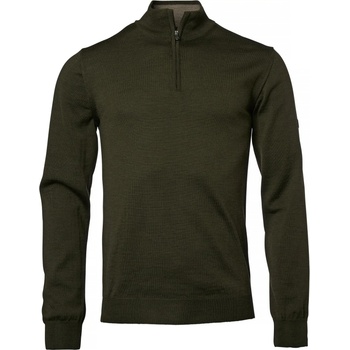 Chevalier Мъжки вълнен пуловер Chevalier Aston Half Zip Merino Pullover Merino jumper - Dark Green - размер 3XL (005-5288-0116)