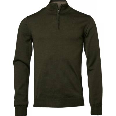 Chevalier Мъжки вълнен пуловер Chevalier Aston Half Zip Merino Pullover Merino jumper - Dark Green - размер 3XL (005-5288-0116)