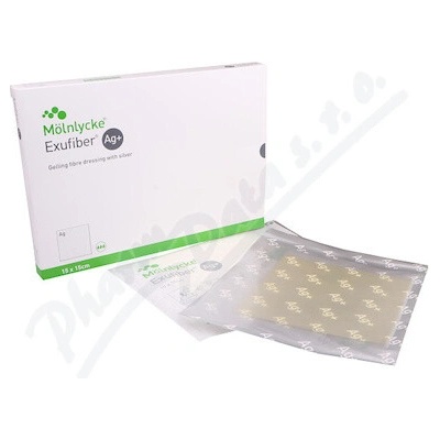 Exufiber Ag+ krytí 15 x 15 cm 10 ks