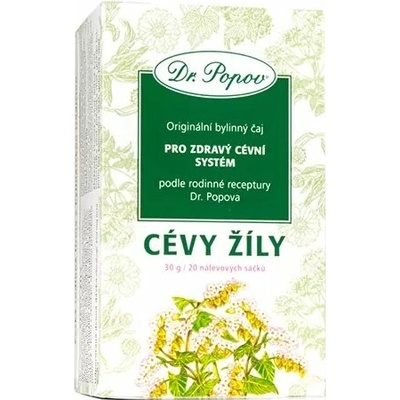 Dr.Popov Cévy žíly bylinný porcovaný čaj 30 g