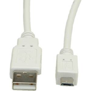 Roline Cable USB2.0 A-Micro B, M/M, 0.8m, Value 11.99. 8754