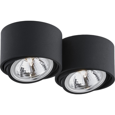 Kaspa Таванна лампа Lumos двойна черна (70255202)