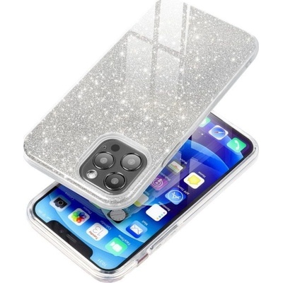 Pouzdro Focell Shining Samsung Galaxy A7 2018 A750 Stříbrné