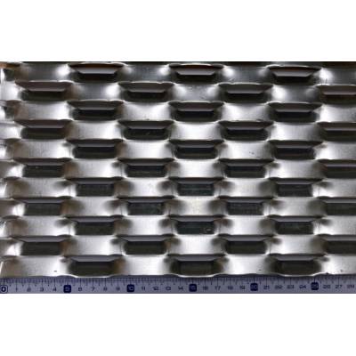Tahokov oko 80 x 30 x 13 mm, šestihranné, tl. 1,5 mm, ocel, formát 2000x1000 mm