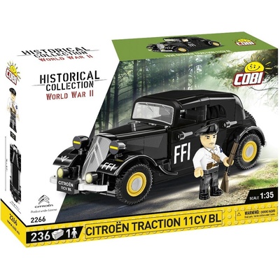 Cobi 2266 WWII Francúzsky automobil Citroën Traction 11CV, 1:35, 236 k, 1 f