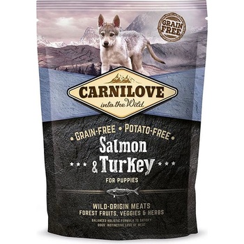 CARNILOVE Сьомга и Пуйка за Кученца 1, 5 кг