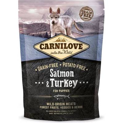 CARNILOVE Сьомга и Пуйка за Кученца 1, 5 кг