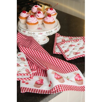 Clayre & Eef Cherry Cupcake 50 x 70 cm