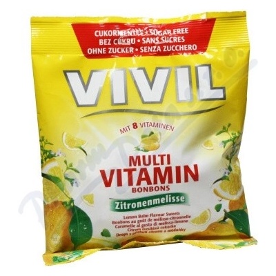 VIVIL Multivitamín citrón meduňka bez cukru 60 g