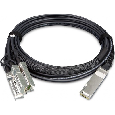 Planet CB-QSFP4X10G-5M 40G QSFP+ to 4 10G SFP+ , 5m, černý