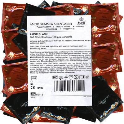 Amor Black condoms 100 pcs