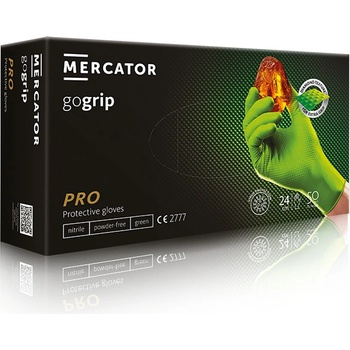 Mercator Medical Gogrip Green Nitrilové rukavice zelené 50 ks