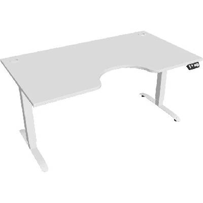Hobis Office Pro psací stůl Motion MS ERGO 2 Šířka: 160 cm, Barva desky: bílá, Barva kovu: bílá RAL 9016 Šířka 120-180 cm / 27 barevných variant