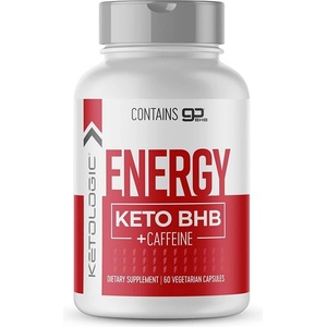 Nutricost Екзогенни кетони + Кофеин - Energy Keto BHB + Caffeine, 60 капсули (06135 (009101) NC)