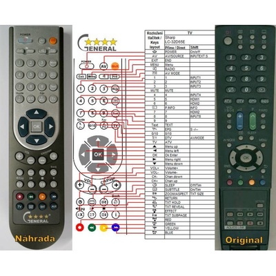 Diaľkový ovládač Sharp GA586WJSA