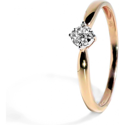 Blink Blink zlatý prsteň osadený diamantmi 1434RDG