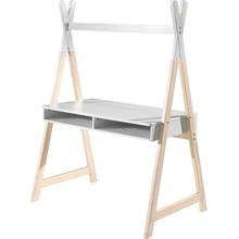 Vipack Bílý lakovaný psací stůl Kiddy 110 x 60 cm