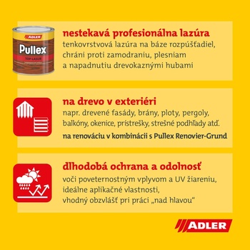 ADLER Slovensko Pullex Top Lasur 5 l palisander