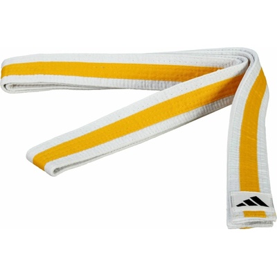 Adidas Martial Arts Belt White Yellow