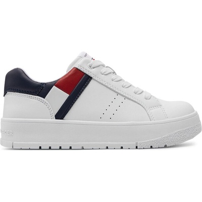 Tommy Hilfiger Сникърси Tommy Hilfiger Flag Low Cut Lace-Up T3X9-33356-1355 S Бял (Flag Low Cut Lace-Up T3X9-33356-1355 S)